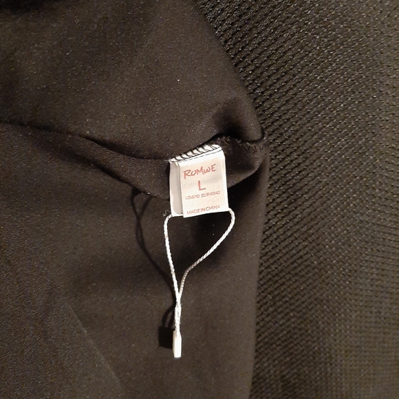 Romwe black mini skirt with pink ribbon laces and side zipper - Picture 4 of 4